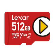 雷克沙（Lexar）512GB TF（MicroSD）存储卡 U3 V30 A2 读速150MB/s 游戏机手机扩容switch内存卡（PLAY）