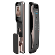飞利浦（PHILIPS）指纹锁家用IPS液晶智能屏702-VP智能门锁电子密码锁 红古铜