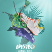 李宁男鞋羽毛球鞋变色龙ⅤLITE男子羽毛球训练鞋AYTR003 标准白/浅蓝色/中黄色-1 40