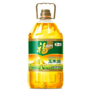 福临门 食用油 非转基因压榨一级黄金产地玉米胚芽油 5L