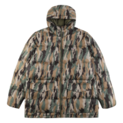 Levi's李维斯易穿搭秋冬男士迷彩时尚潮流连帽羽绒服28254-0001 迷彩绿 L