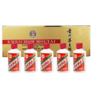 茅台 飞天 酱香型白酒 53度 50ml*5瓶 金色条盒装