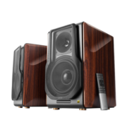 漫步者（EDIFIER） S3000无线蓝牙音箱HIFI书架式立体声有源音箱家庭影院客厅电视音响 木纹色-春节送