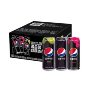 概率券、88VIP：pepsi 百事 可乐无糖（原味8罐+树莓6罐+青柠6罐）*330ml混装*3件