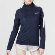 adidas 阿迪达斯 女装立领上衣针织夹克运动休闲跑步健身训练外套