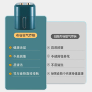 美的 集团 （Midea）布谷 空气炸锅4.5L大容量家用智能定时多功能无油烟电炸锅不沾低脂煎 【绿色】触摸款