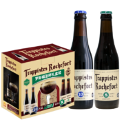 罗斯福（Rochefort） 圣杯礼盒 修道士精酿 啤酒 330ml*4瓶+酒杯1支 比利时进口 年货