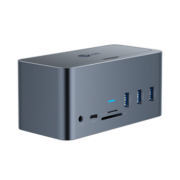 联想来酷Type-C扩展坞苹果MacBook华为笔记本千兆网口HDMI转换器M.2硬盘盒VGA桌面拓展坞十七合一LKC1313H