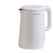 九阳（Joyoung） 电热水壶烧水壶家用电水壶1.5L大容量双层防烫304不锈钢开水煲W123 K15FD-W123 白色