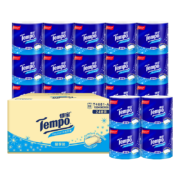 TEMPO 得宝 卷纸 有芯卷筒纸整箱 无香4层*135g*24卷