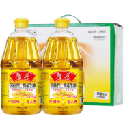 鲁花 食用油 5S 物理压榨 压榨一级 花生油 1.8L*2
