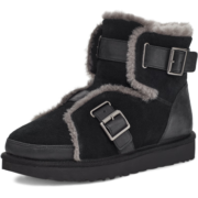 UGG 2022冬季女士平底溢毛休闲靴迷你靴雪地靴1119431 BLK | 黑色 38