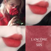丝滑奶油质感！LANCOME 兰蔻 全新菁纯丝绒雾面唇膏 #505 1.6g