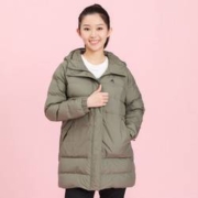10日10点、限尺码：adidas 阿迪达斯 女子中长款羽绒服 GE9982