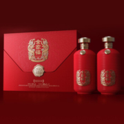 茅台集团 全家福（中国红）53度酱香型白酒 飞天侍女图礼盒 500ml*2瓶