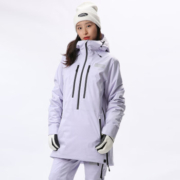 RUNNING RIVER 奔流 冬季 女士户外单板滑雪服连帽套头上衣新款N2450 317雪青 XL42