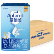 爱他美（Aptamil） 幼儿配方奶粉(12–36月龄，3段） 800g*6罐 整箱装