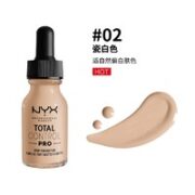 NYX 滴管粉底液 #02瓷白色 13ml（多色可选）