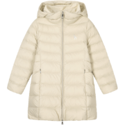 HAZZYS哈吉斯品牌童装女童羽绒服冬季新品儿童羽绒服中大童 奶油黄 110