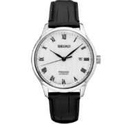 精工（SEIKO） 手表皮带简约百搭防水机械男表 礼物新年礼物 SRPC83J1