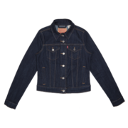 Levi's李维斯女士牛仔夹克22秋冬季经典上衣潮牌修身休闲外套易穿搭 深牛仔色 XS