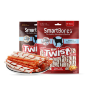 【自营】美国SmartBones宠物零食狗狗洁齿骨咬胶卷棒50支装275g
