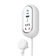 Anker安克 615全氮化镓充电器 65W便携可伸缩插座排插多口快充头 2Type-C+1USB-A插线板白