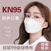 京东特价app：kn95口罩3d立体n95一次性kf防尘白色口罩--白色【10只装】