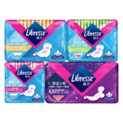 Libresse薇尔亲肤超薄极薄棉柔卫生巾薇尔小V巾日夜用46片组合