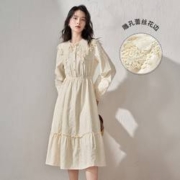 INMAN 茵曼 女士A字连衣裙 18213724HBS840