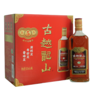 古越龙山 绍兴黄酒 中央库藏金五年 绍兴花雕酒 半干型 500ml*6瓶 整箱装