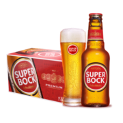 超级波克（SUPER BOCK）经典黄啤 进口啤酒  250ml*24瓶 年货送礼整箱装 葡萄牙原装