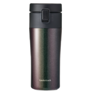 乐扣乐扣（LOCK&LOCK） 鎏金弹跳配茶网316不锈钢外带保温杯 LHC3280BLK-360ml黑