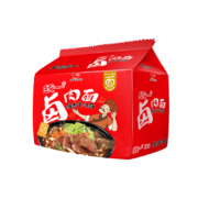 京东特价APP、需抢券：统一 方便面 卤香牛肉面（五合一）107g/包*5