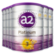 PLUS会员：a2奶粉 紫白金版  天然A2蛋白质 3段(1-4岁) 900g/罐  *6罐