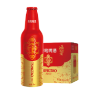 青岛啤酒（TsingTao）鸿运当头 生肖兔年罐啤酒 355*12瓶 整箱装 年货送礼