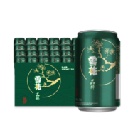 雪花啤酒（Snowbeer） 晶粹 330ml*24听整箱装  年货送礼