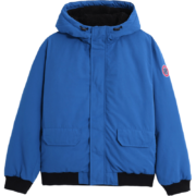 Gap男女装2022冬季新款LOGO派克连帽羽绒服884485保暖情侣装外套 蓝色 180/96A(M)