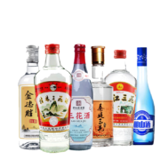 PLUS会员：GUILIN SANHUA 桂林三花 米香型白酒 桂林三花+湘山+龙山+穿山岩+漓江+金德盛 6瓶组合装