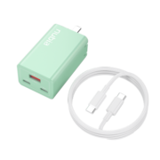 努比亚 65W氮化镓GaN pro充电器套装35W/20W苹果iphone14/13promaxPD快充头华为macbook笔记本100W数据线绿