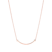 蒂芙尼 Tiffany & Co T系列 时尚笑脸玫瑰金色项链 小号 35189432
