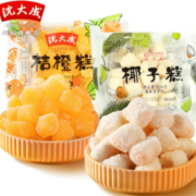 中华老字号！沈大成 上海特产糕点桔橙糕/椰子糕 100g*5袋