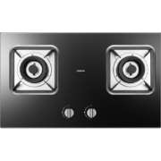 老板 （Robam）JZT-32B2燃气灶 嵌入式家用双灶台灶具 猛火匀喷 4.2kW钢化玻璃（天然气）( 32B1同款)