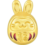 周生生黄金转运珠 Charme宝贝文化祝福系列 达摩兔足金串珠 93616C定价