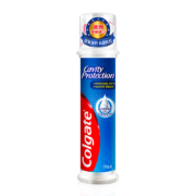 高露洁（Colgate）欧洲进口卓效防蛀直立按压式泵式牙膏130g×3支  双氟护齿活性修护