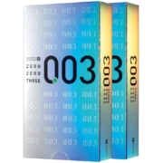 冈本 日本进口 003白金版超薄避孕套 12片 *2件