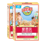 爱思贝（EARTH'S BEST）高铁有机宝宝米粉 地球钙铁锌婴幼儿辅食 大米粉175g*2（6-36月）