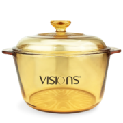 康宁（VISIONS）3L汤锅玻璃锅炖锅煮锅无涂层可煲汤熬药锅身可进蒸烤箱微波炉冰箱 3L汤锅