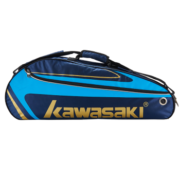川崎KAWASAKI羽毛球包单肩背包网球包男女独立鞋袋羽毛球拍包8327藏青