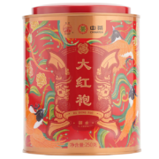海堤中茶 大红袍乌龙茶岩茶叶礼盒过年送礼长辈 国潮风罐装250g配礼袋